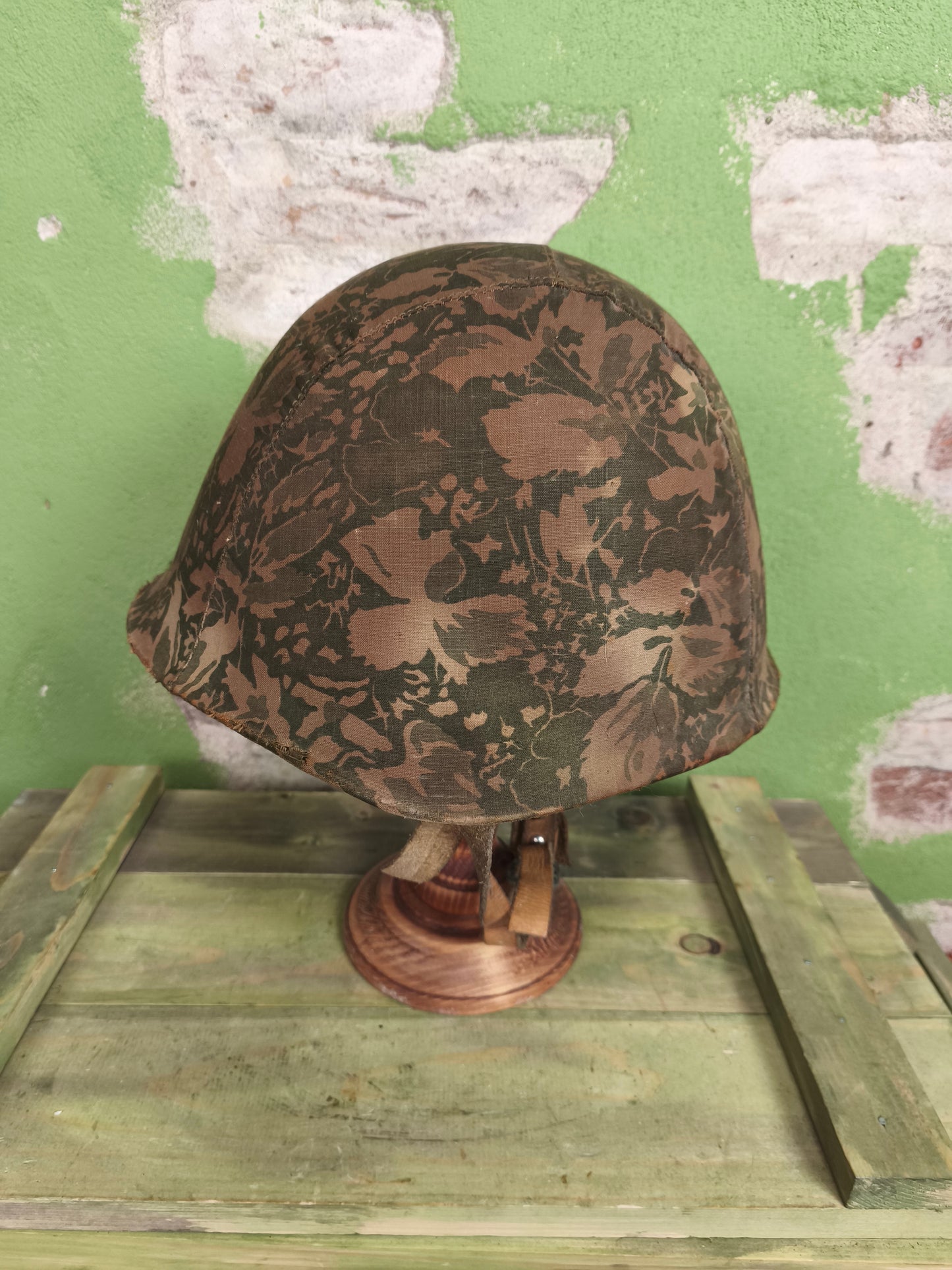 Issued Soviet SSH-60 Steel Helmet + Rare 1960 Palma Cover