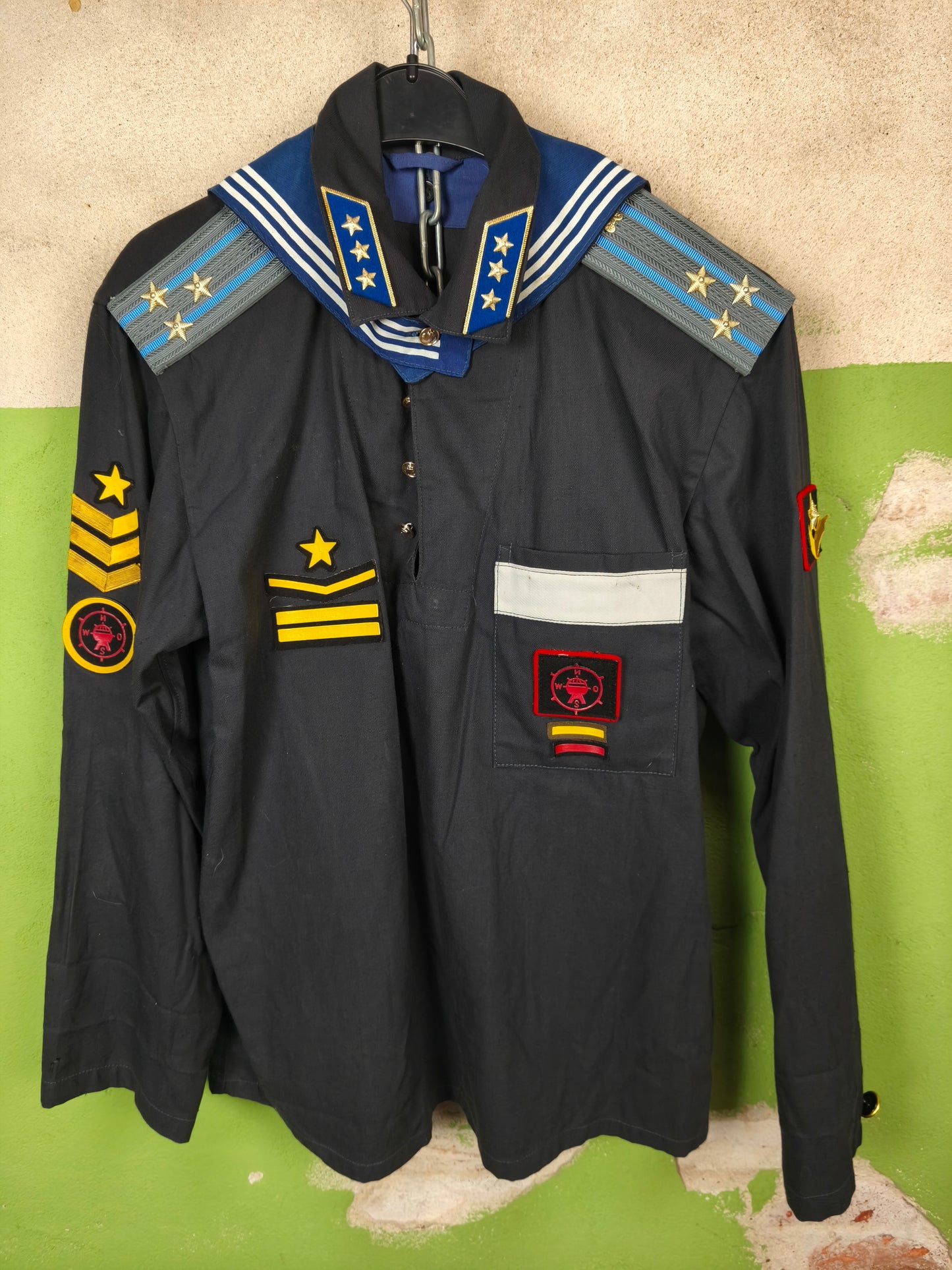 1992 Russian Navy Parade Glavny Starshina Technical Naval Aviation Jacket [50-4]