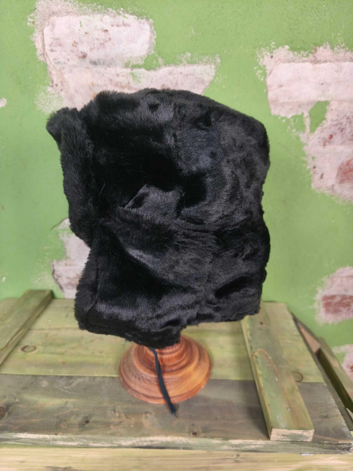 Belarussian Black Ushanka [Faux Fur] -62