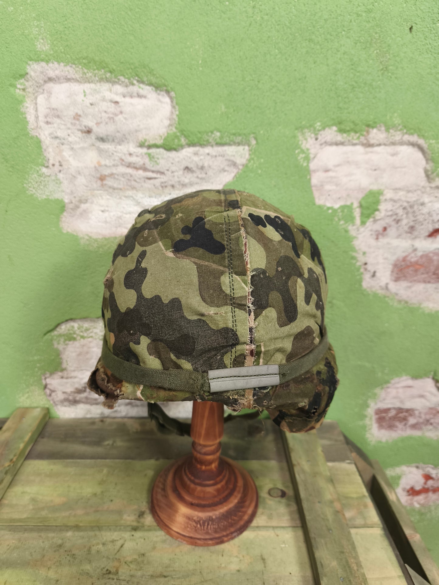 West German Bundeswehr M1 Metal Helmet + Reversible Amoeba Cover [56-58]
