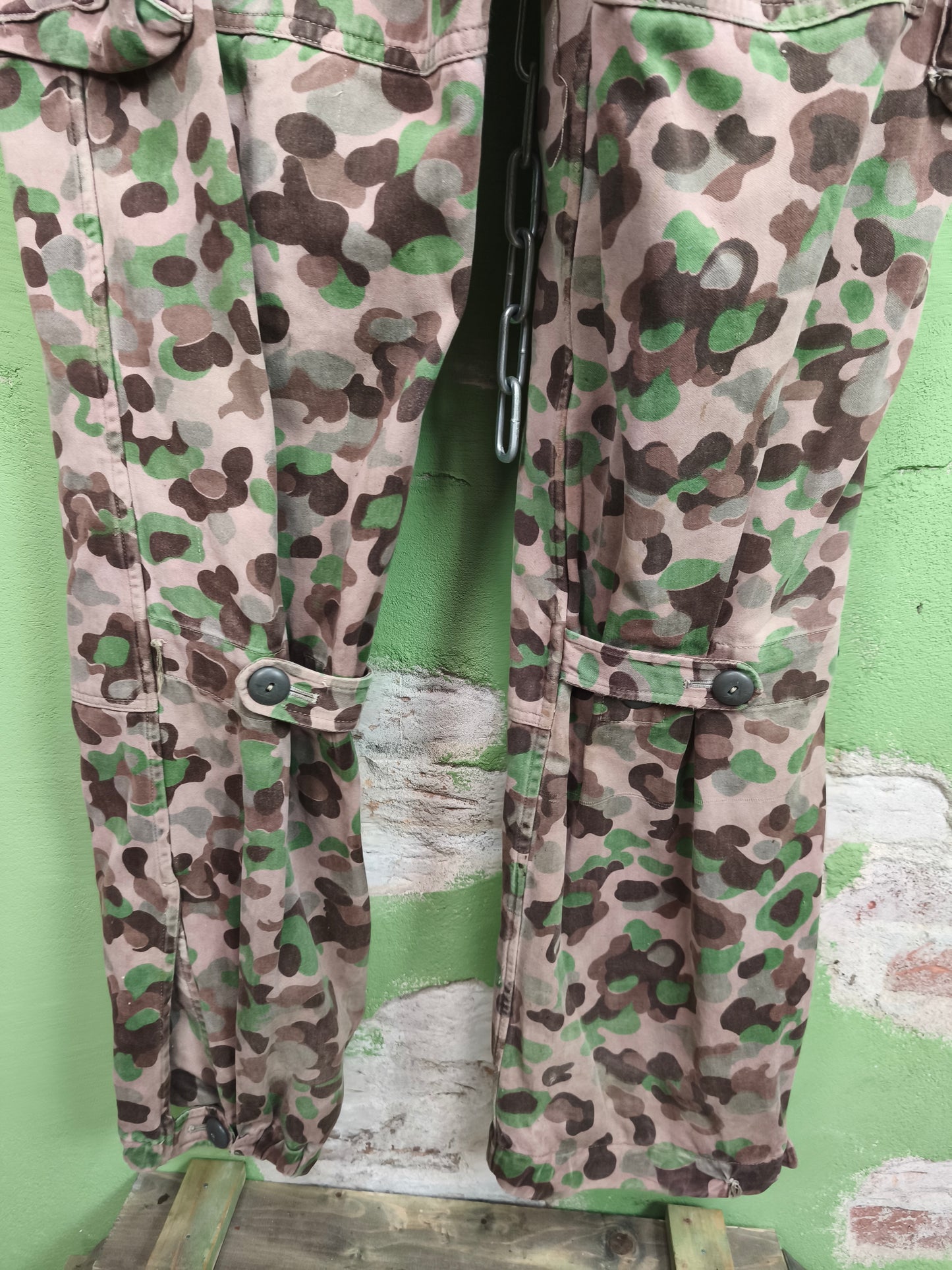 Issued Austrian Army Pea Dot / Erbsentarn Field Pants [S-Long]
