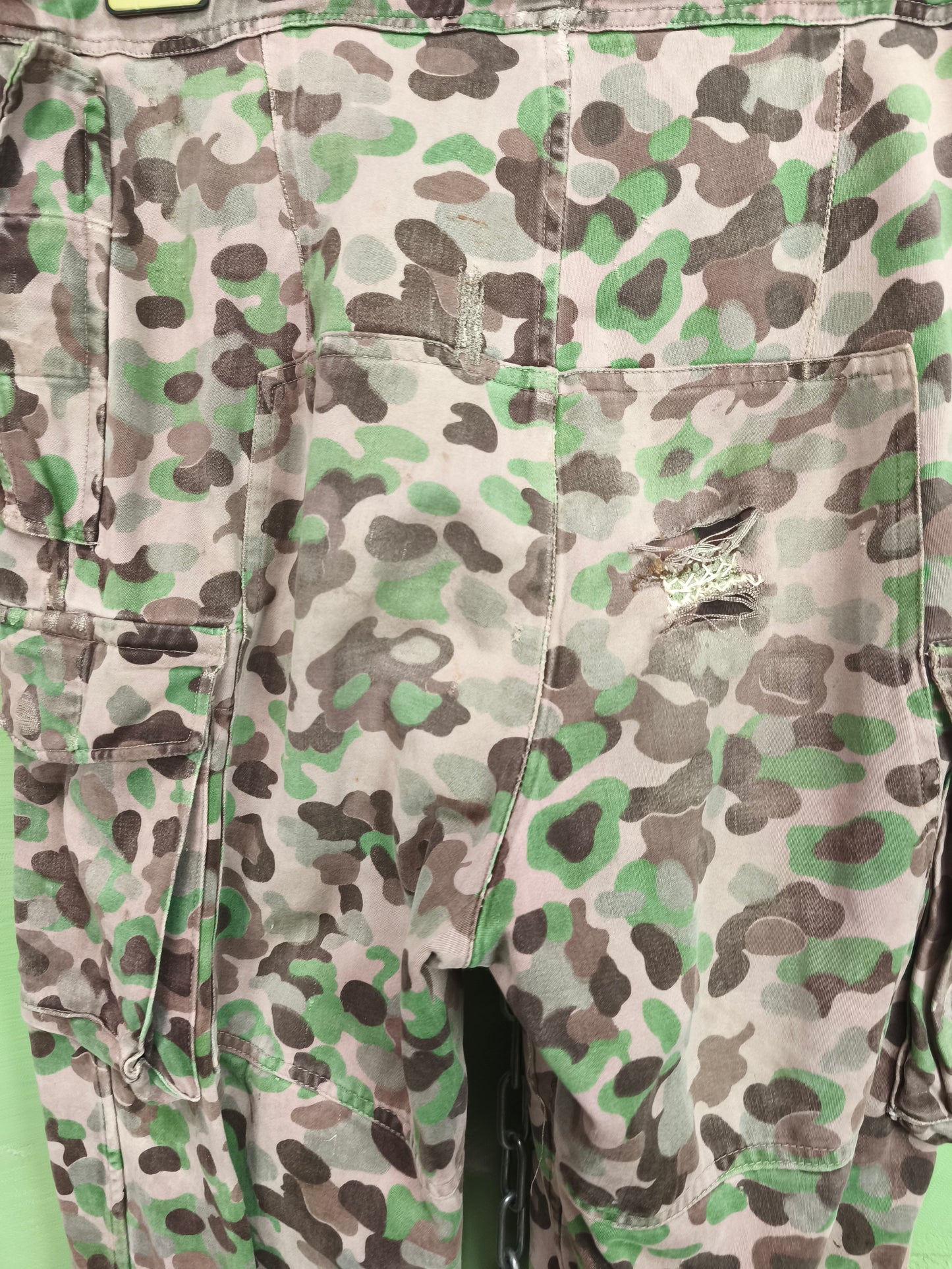 Issued Austrian Army Pea Dot / Erbsentarn Field Pants [S-Long]