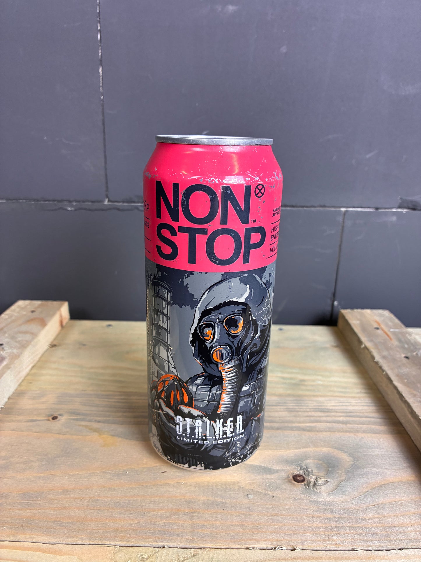 Ukrainian Energy Drink 'NON STOP' S.T.A.L.K.E.R. 2 Wild Berry Limited Edition 0.5L [INTERNATIONAL SHIPPING]