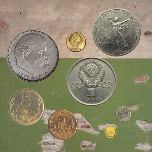 Soviet Kopeck & Ruble Coins 1961–1991 Original Circulated USSR Currency