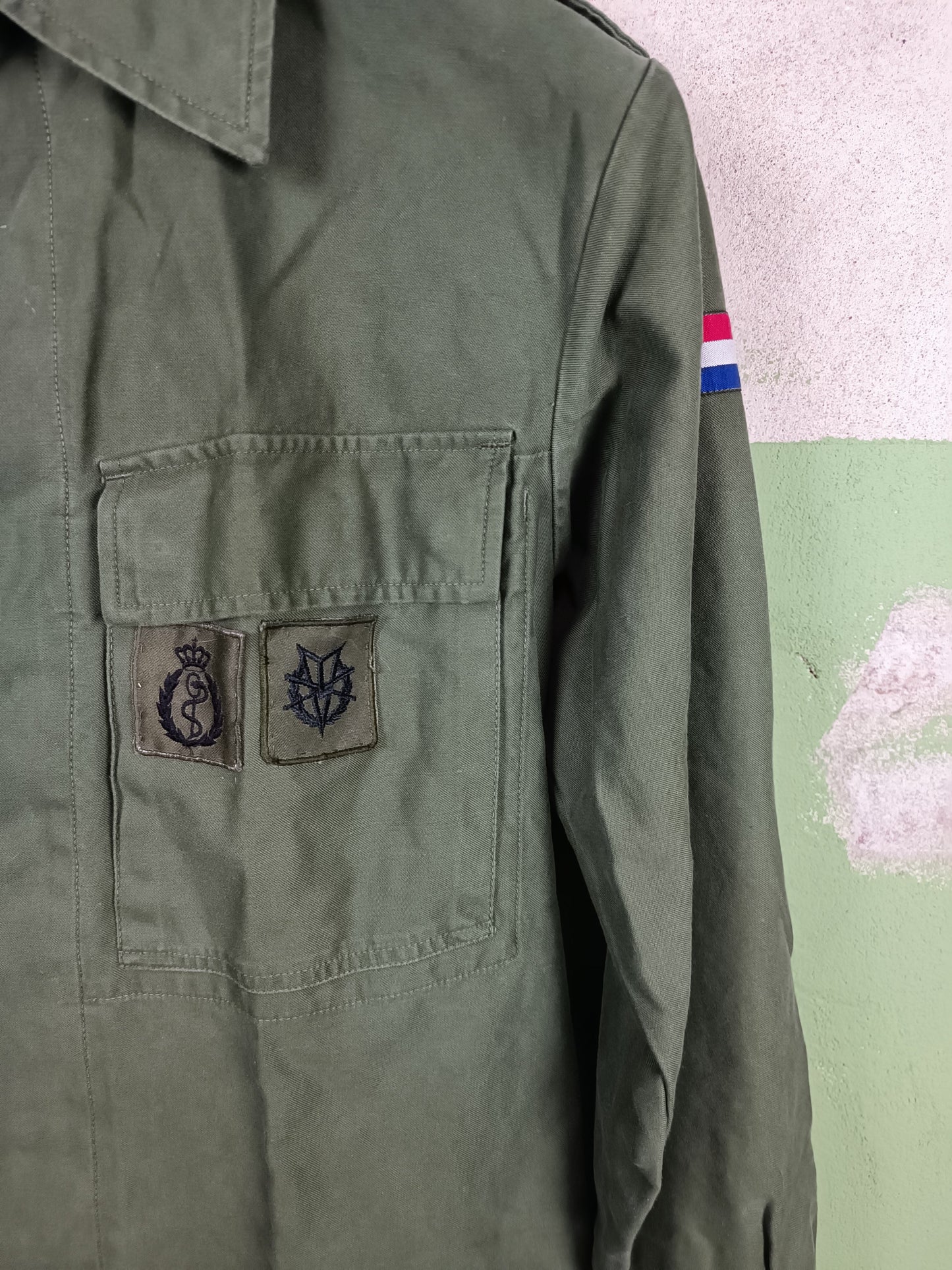 1987 Royal Dutch Ground forces OD Field Jacket M-L