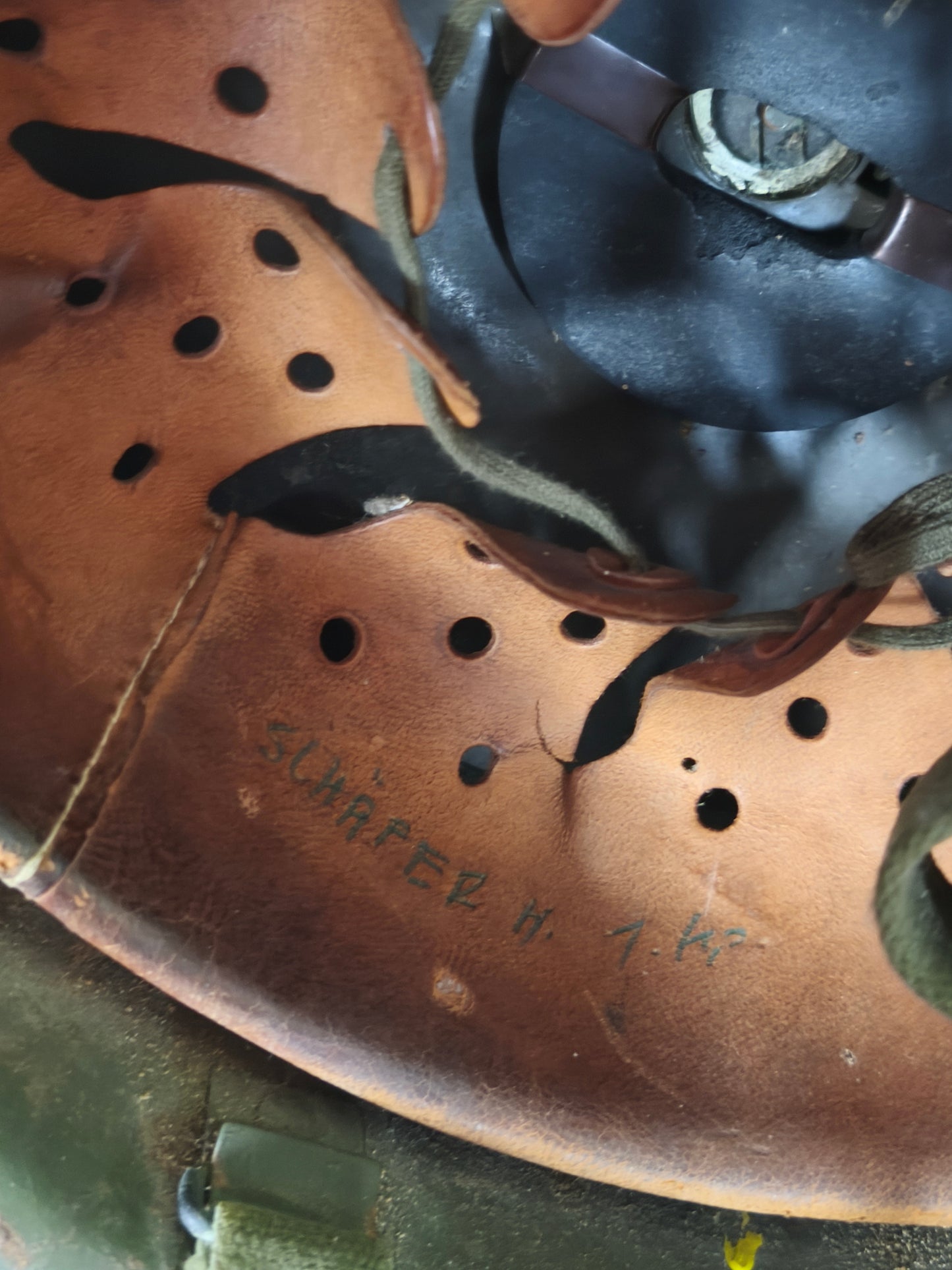 West German Bundeswehr M1 Metal Helmet + Reversible Amoeba Cover [56-58]