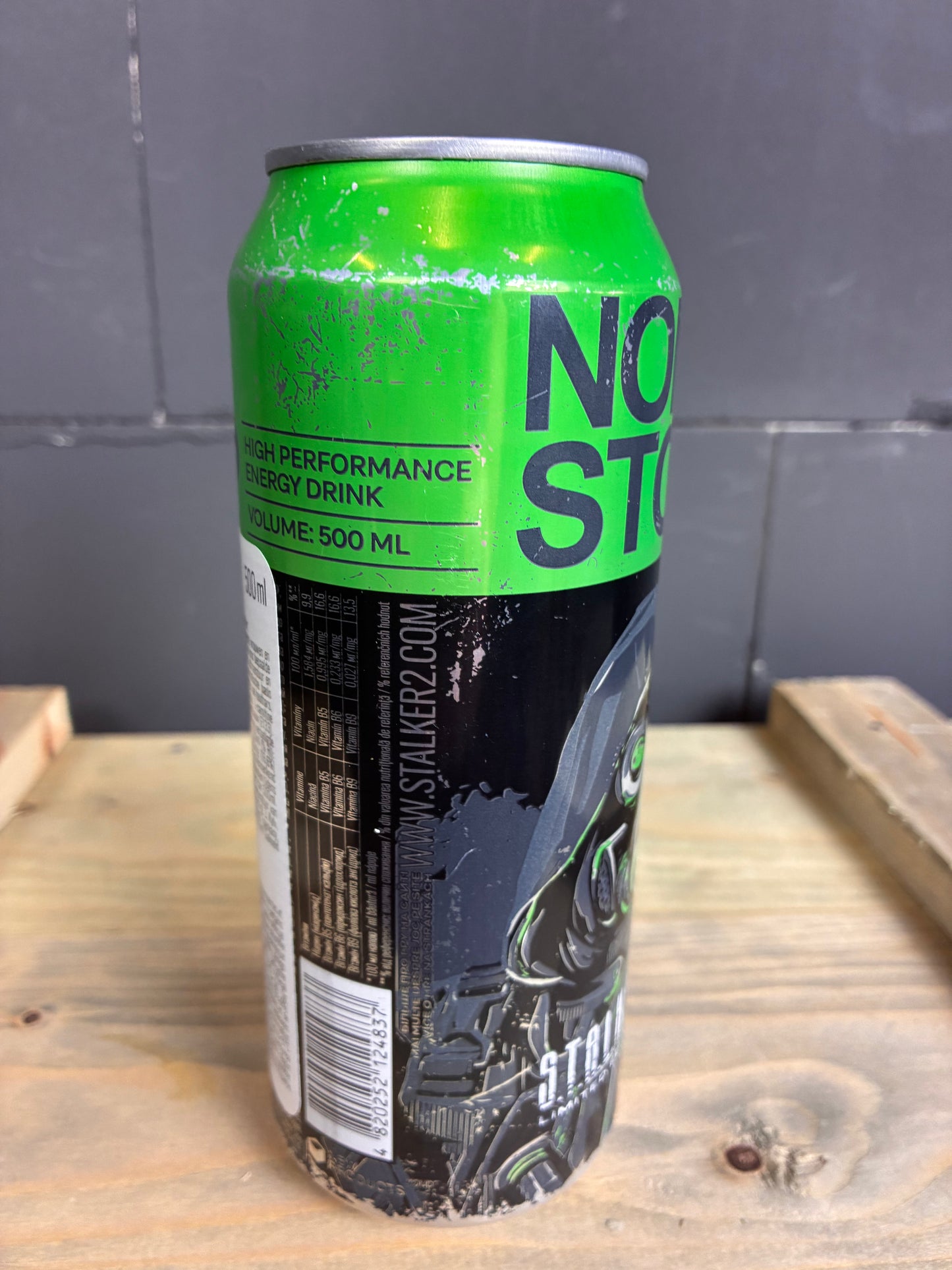 Ukrainian Energy Drink 'Non Stop' S.T.A.L.K.E.R 2 Watermelon Limited Edition 0.5L [INTERNATIONAL SHIPPING]