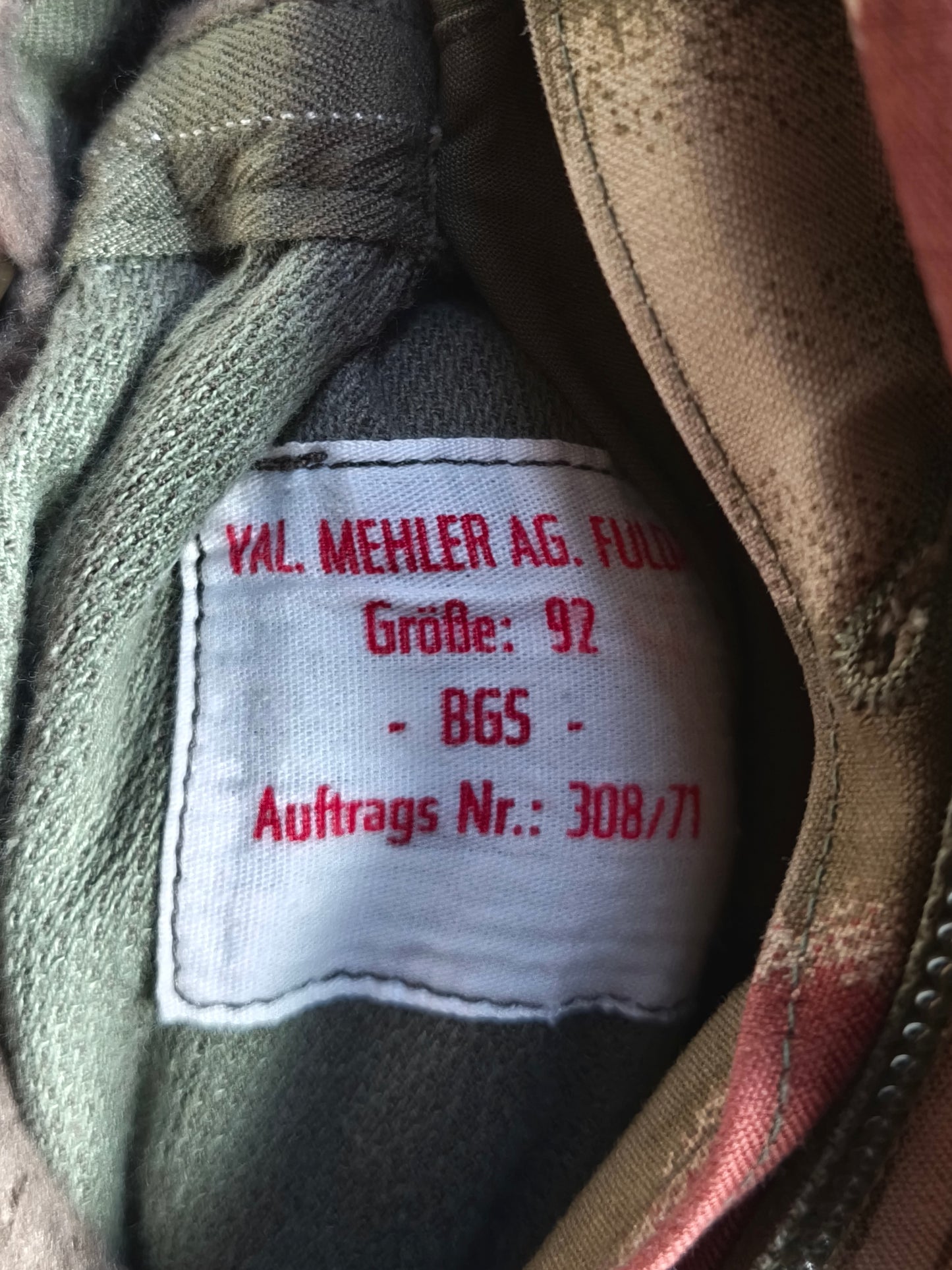 *BEST EVER* Oberleutnant BGS Sumpftarn PARKA [52] M-L