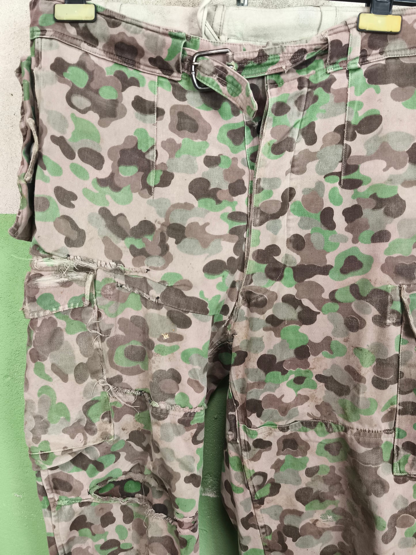 Issued Austrian Army Pea Dot / Erbsentarn Field Pants [S-Long]
