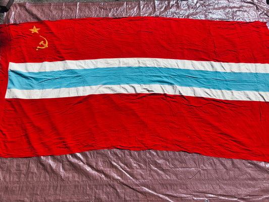 Uzbekistan UzSSR Banner Flag 300x130cm / 9,8 feet