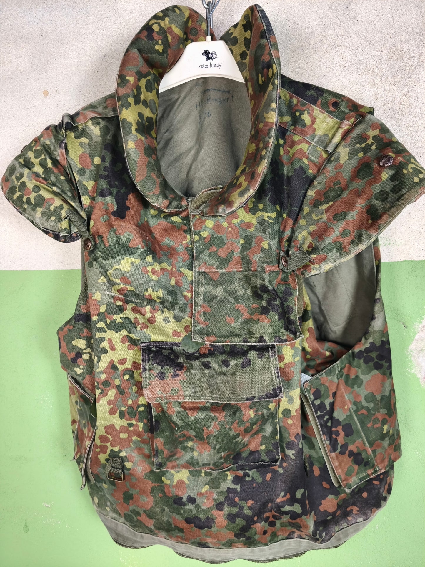 Issued German Flecktarn Flak Vests