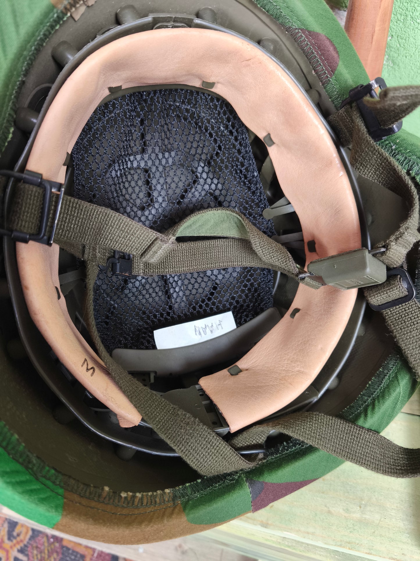 Issued Dutch M95 Kevlar Helmet + Jungle Liner [M]