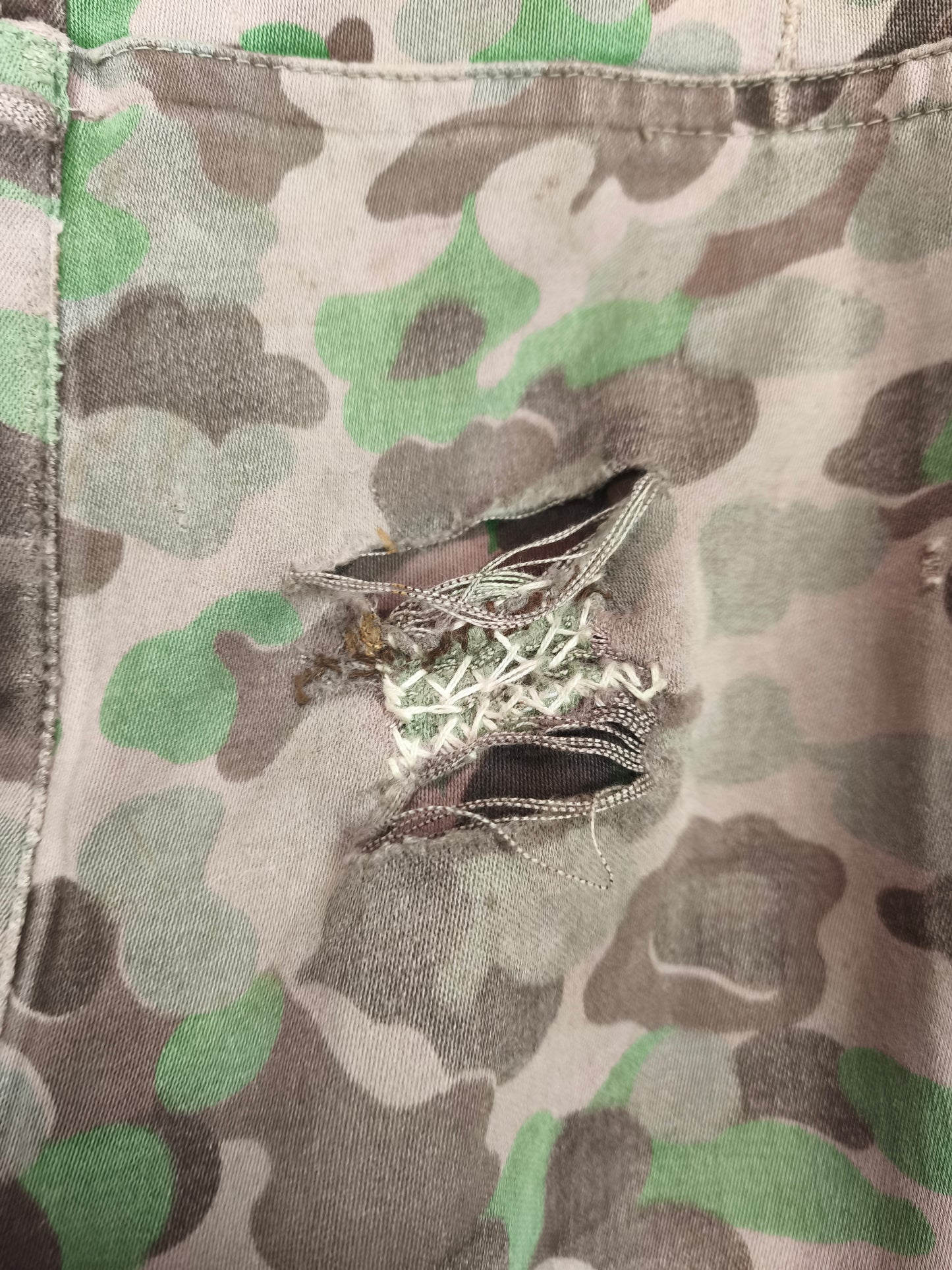 Issued Austrian Army Pea Dot / Erbsentarn Field Pants [S-Long]