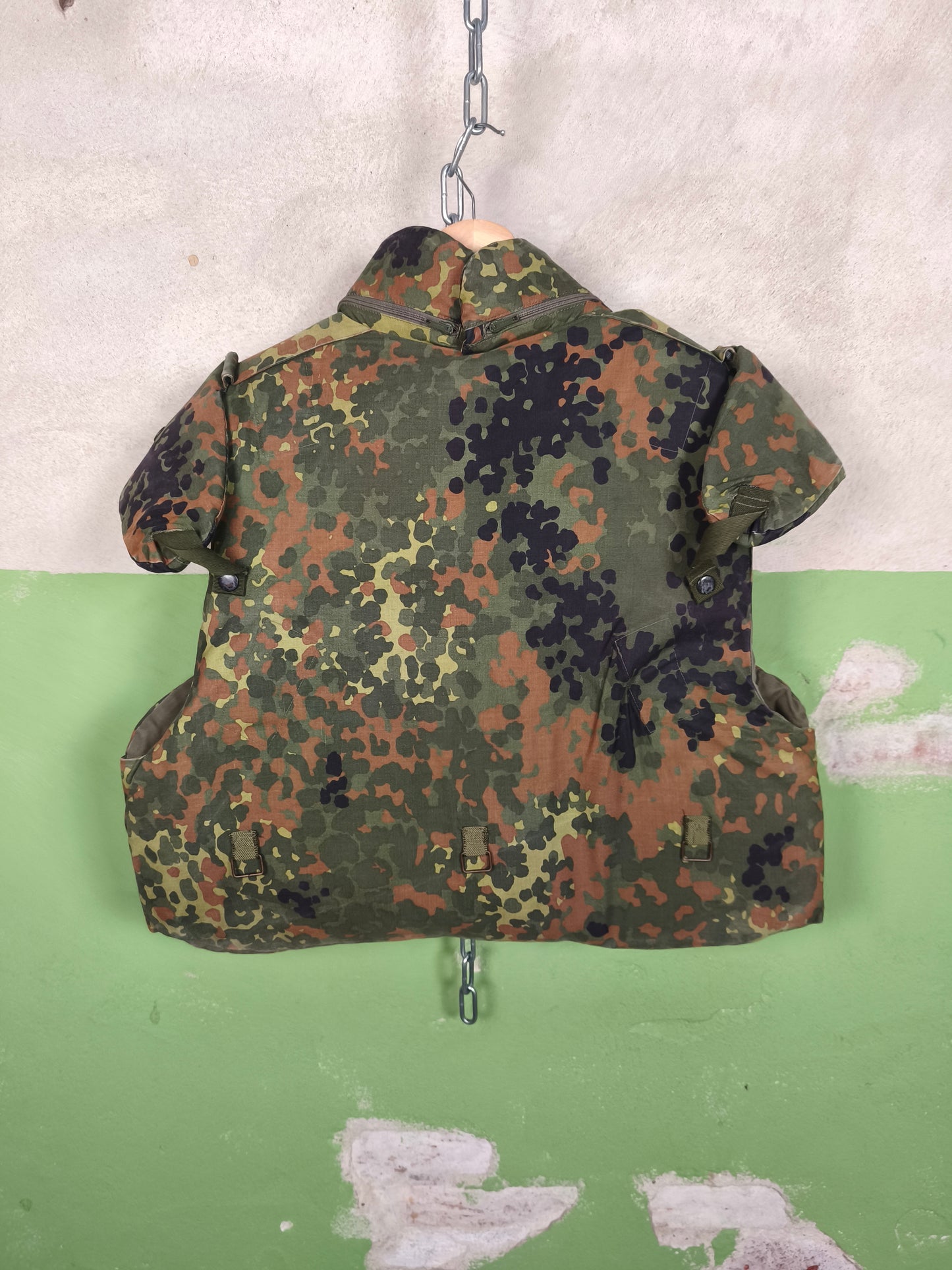 Issued German Flecktarn Flak Vest + Full Kevlar Inserts