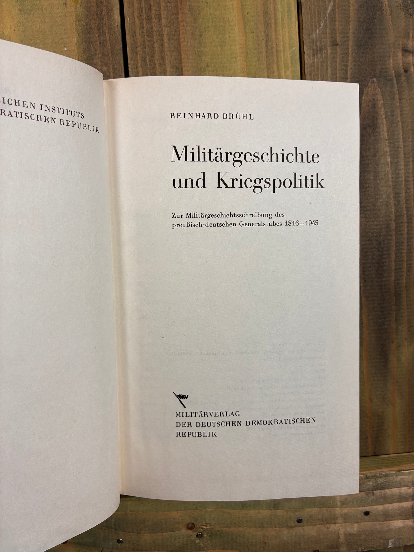 1972 Military History & War Politics — East German Historical Study