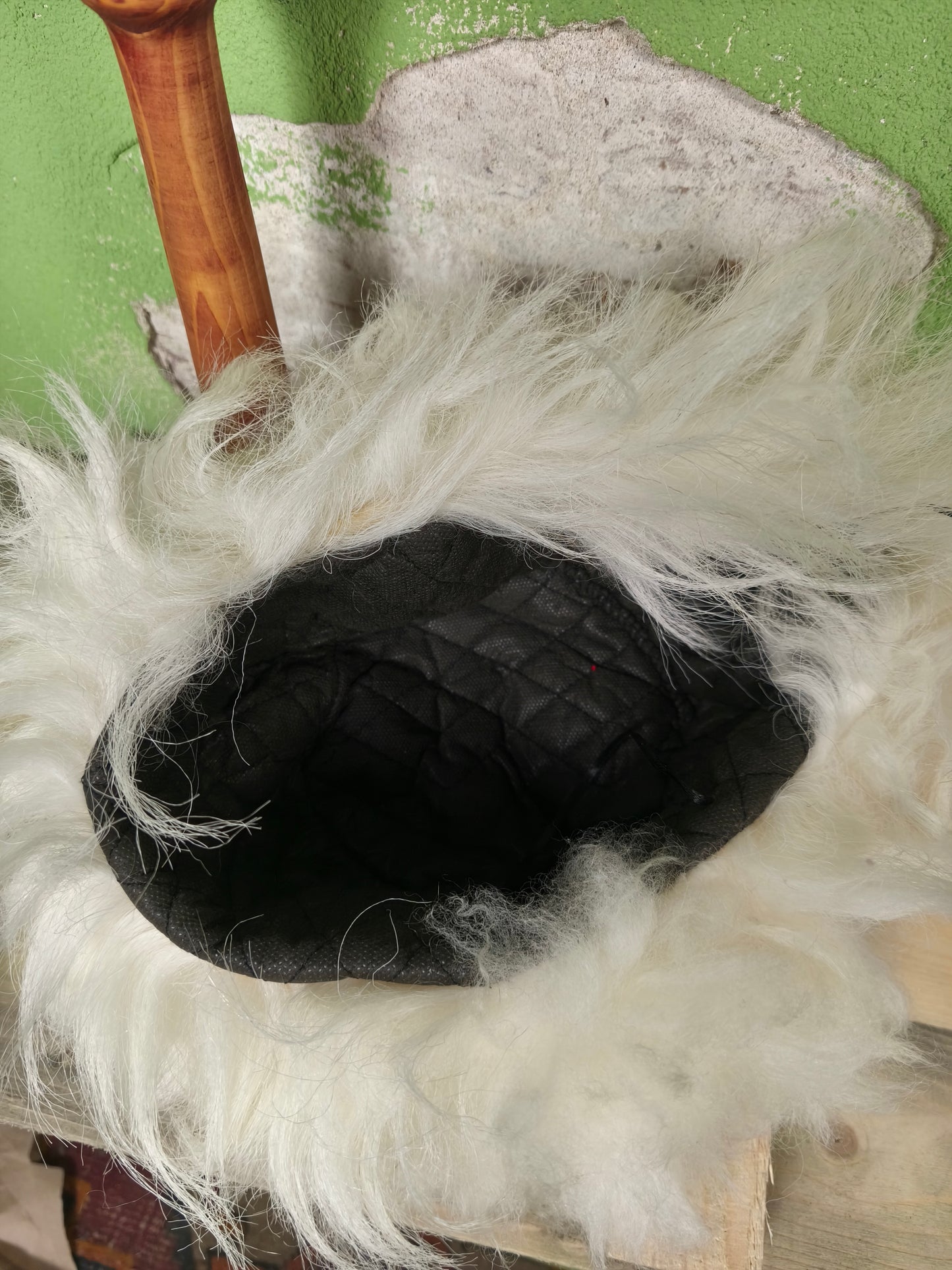 Caucasian Papakha Sheepskin Fur Hat [White]