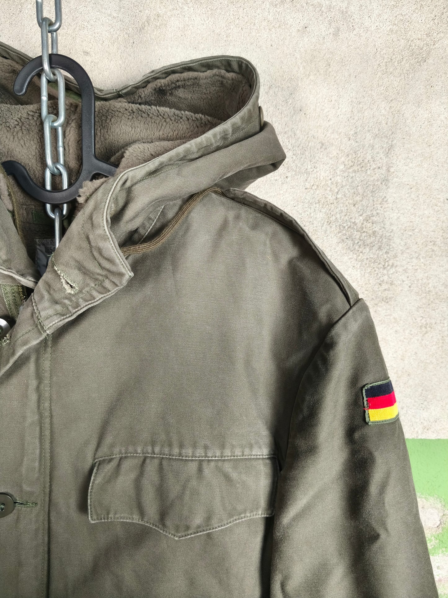 1989 German Bundeswehr Moleskin Winter Parka+ Liner Gr.1