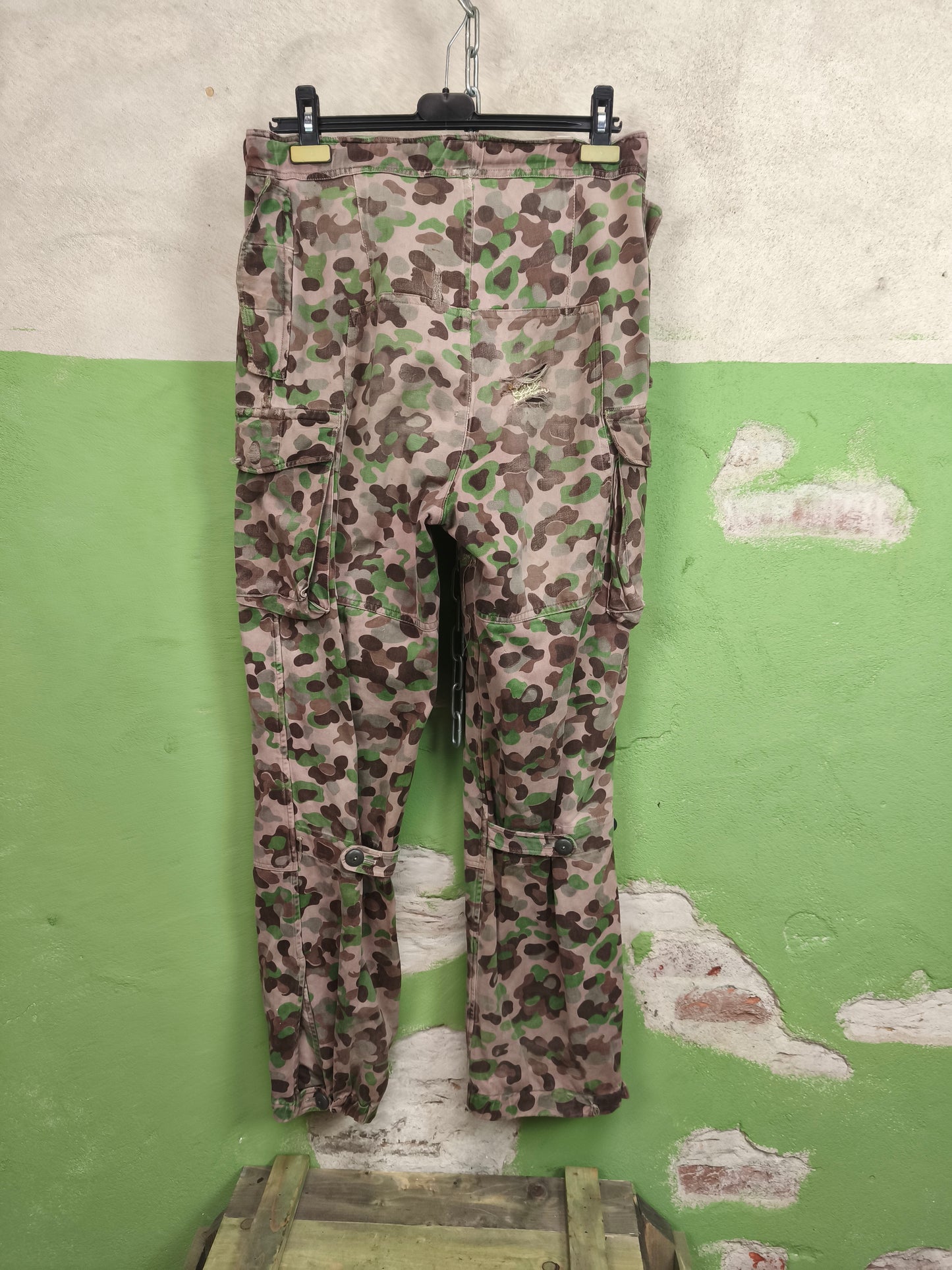 Issued Austrian Army Pea Dot / Erbsentarn Field Pants [S-Long]