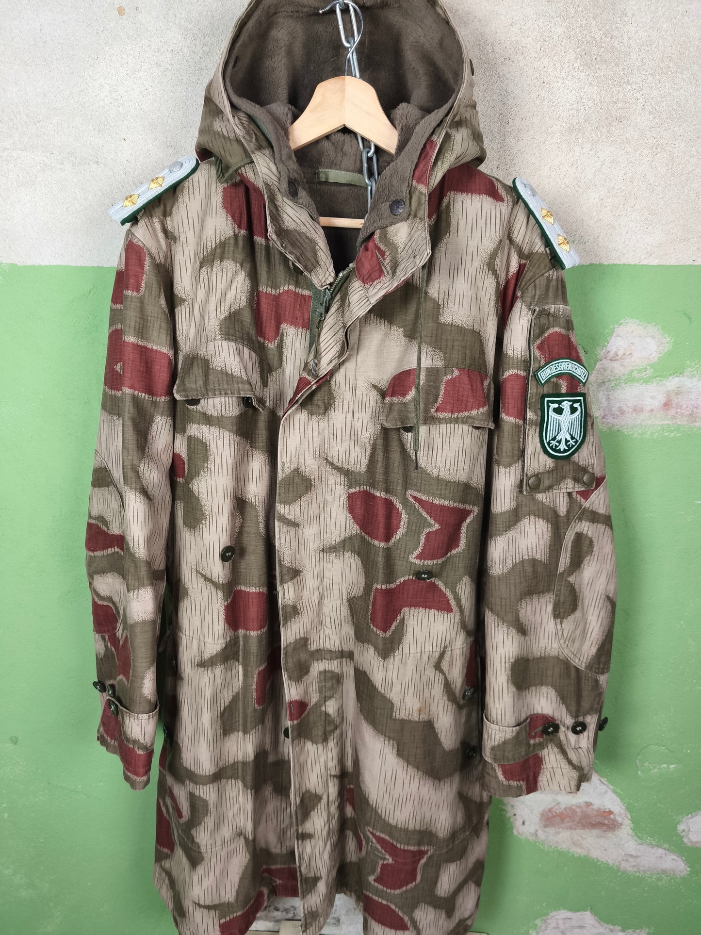 *BEST EVER* Oberleutnant BGS Sumpftarn PARKA [52] M-L