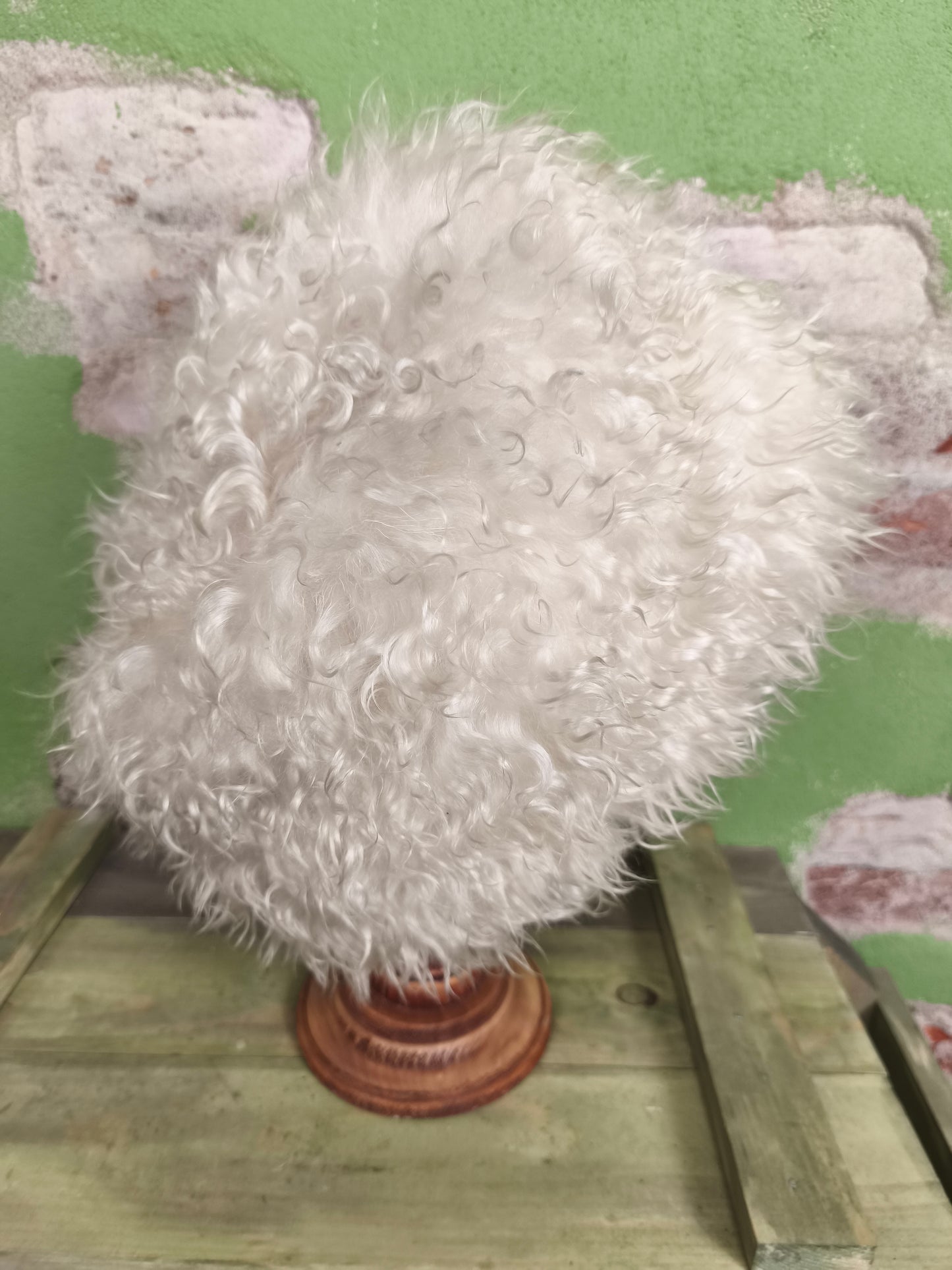 Dagestan Papakha Sheepskin Fur Hat- White