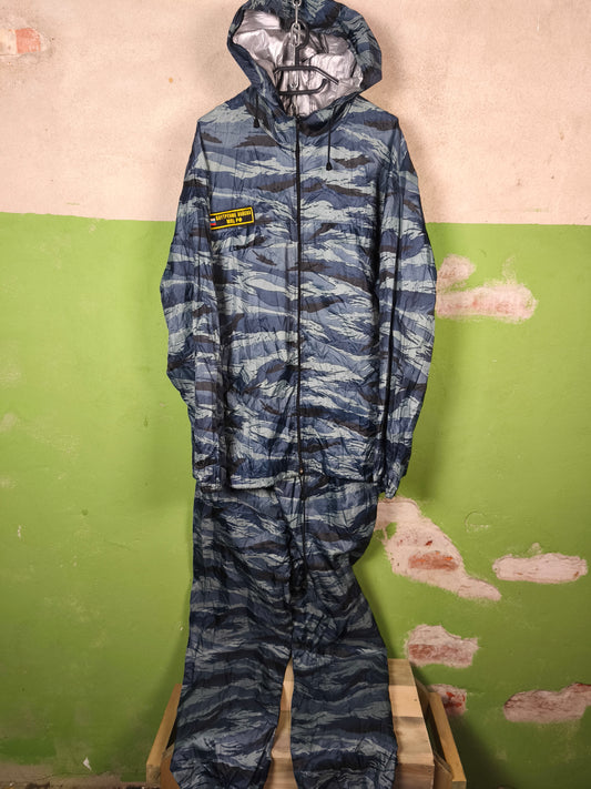 Issued Russian Blue Kamysh Rain over suit  [48-50/4]