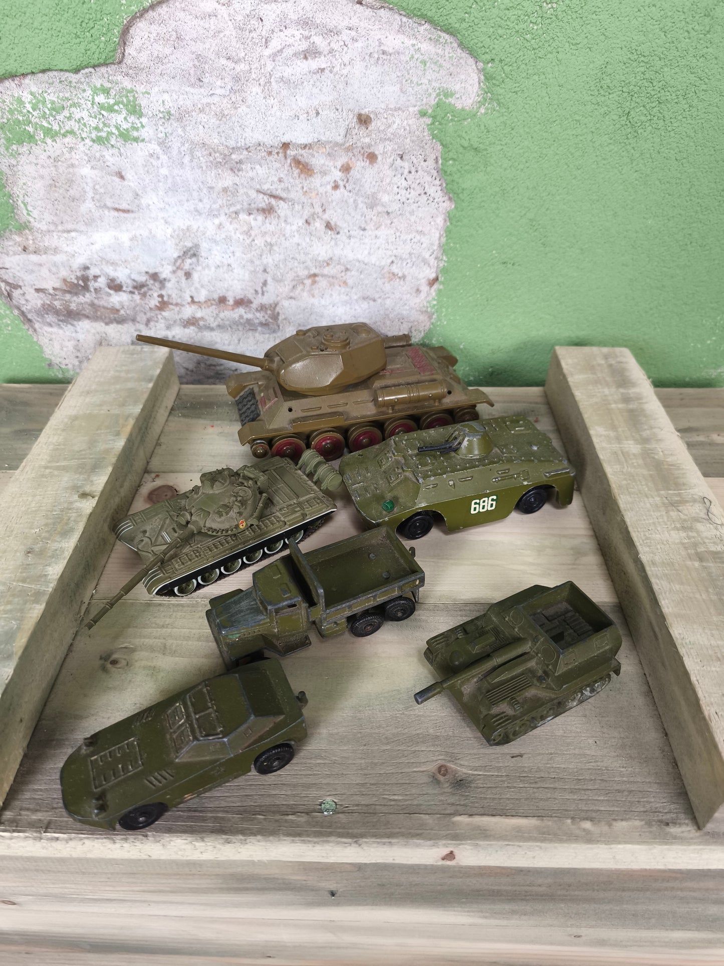 Soviet Metal Military Vehicle Toys