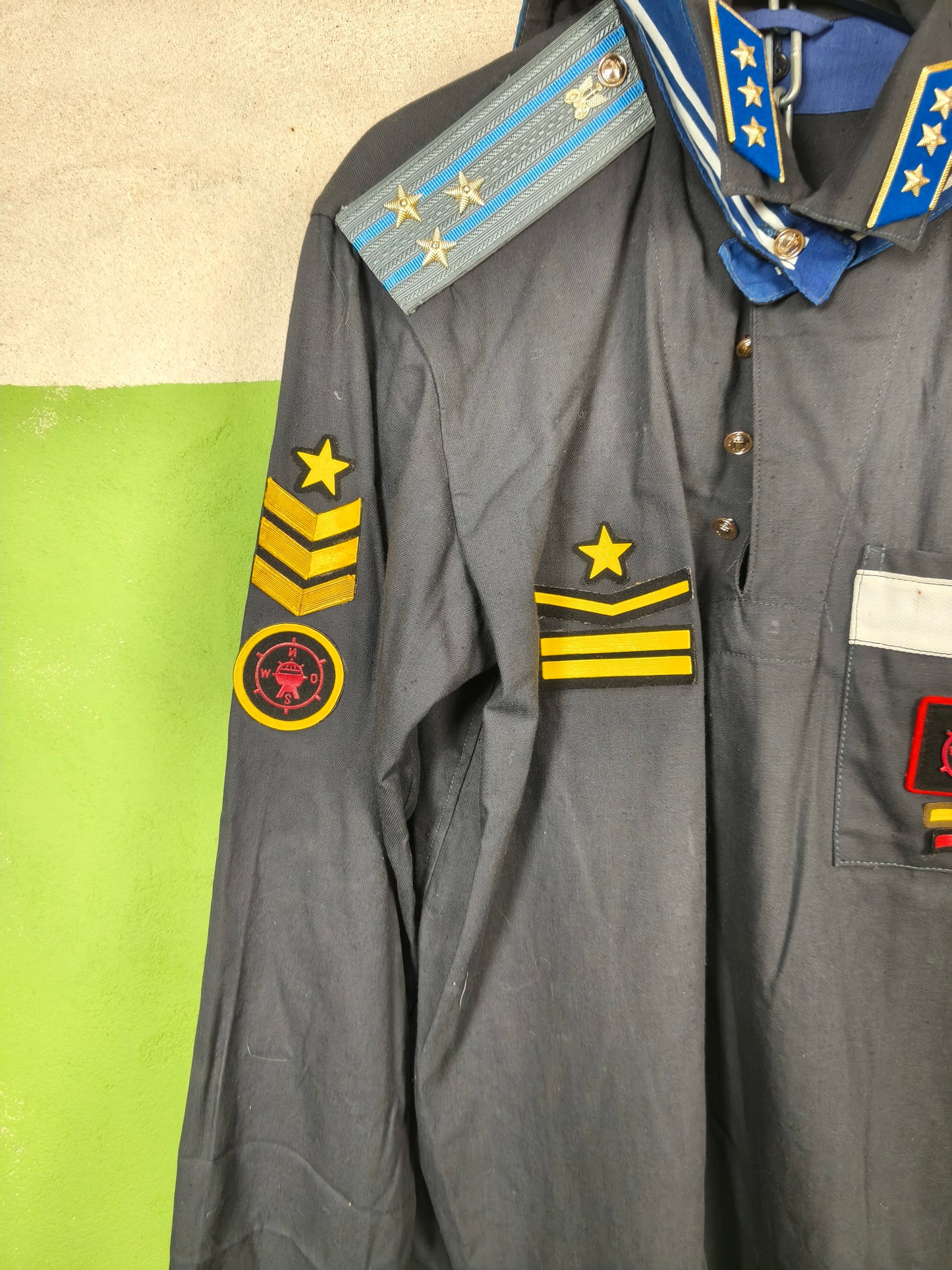 1992 Russian Navy Parade Glavny Starshina Technical Naval Aviation Jacket [50-4]