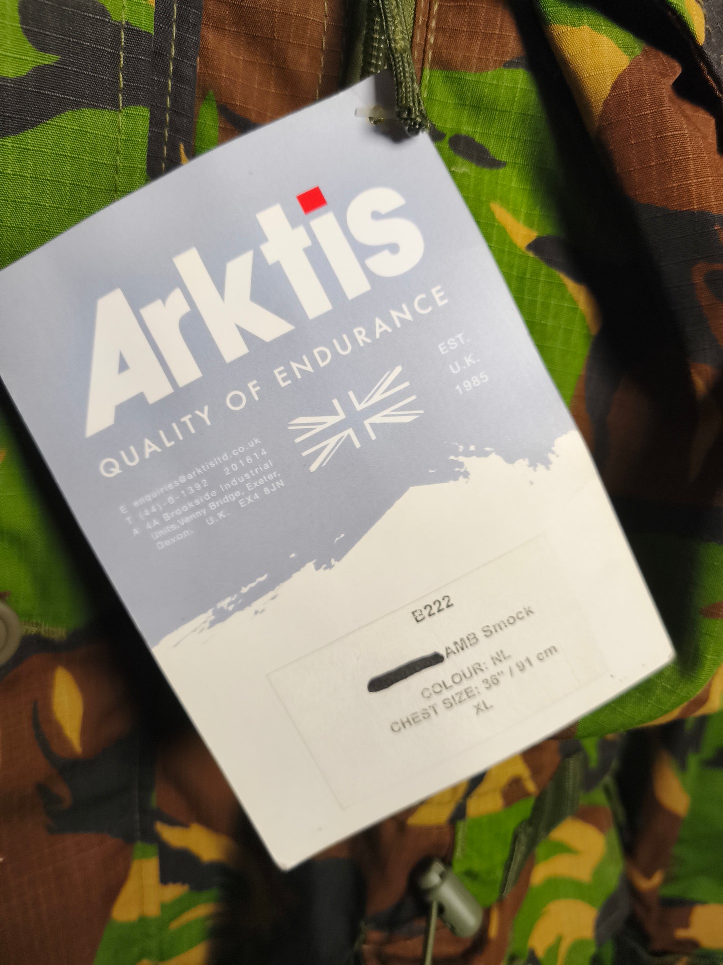 Arktis B222 Dutch Army Air Mobile Brigade Woodland DPM Smock