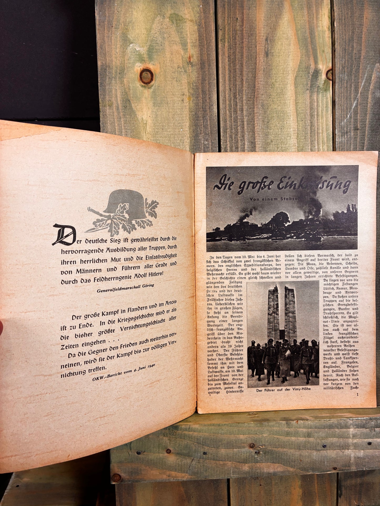 1940 NSDAP Kleine Kriegshefte - At England's gate (Nr. 4/6) (Kopie)