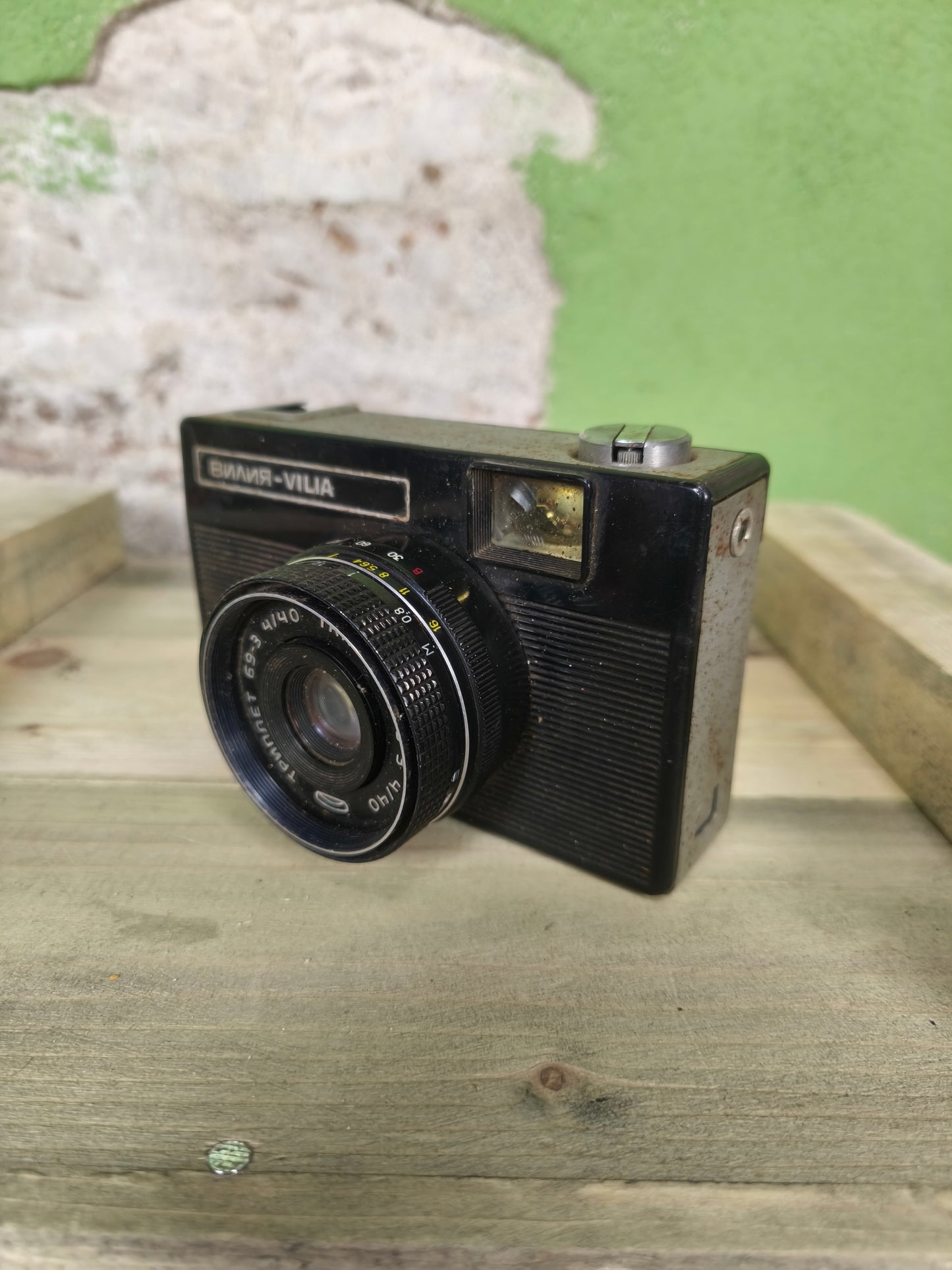 USSR 1974 Belorussian Vilia Triplet 69-3 4/40 Photo camera [Working]