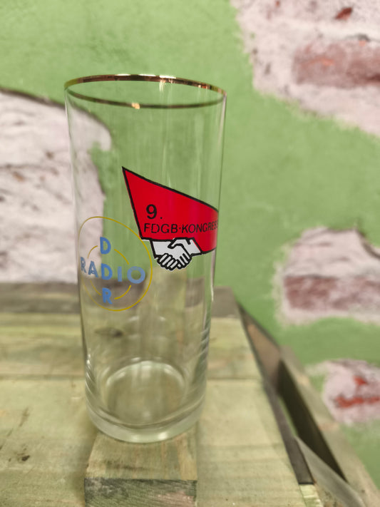 DDR Radio FDGB Congress Glass