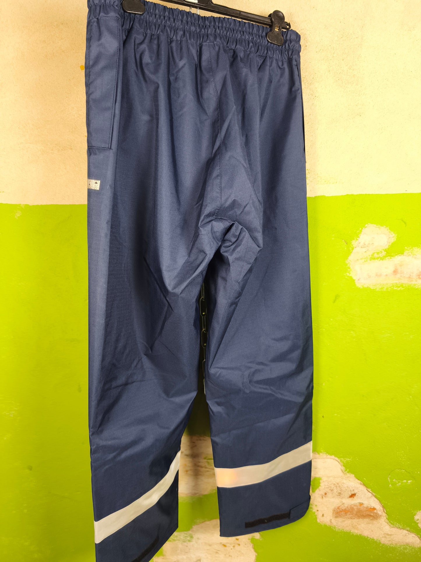 Sioen EKOFISH Flame retardant and antistatic rain pants Navy-Blue